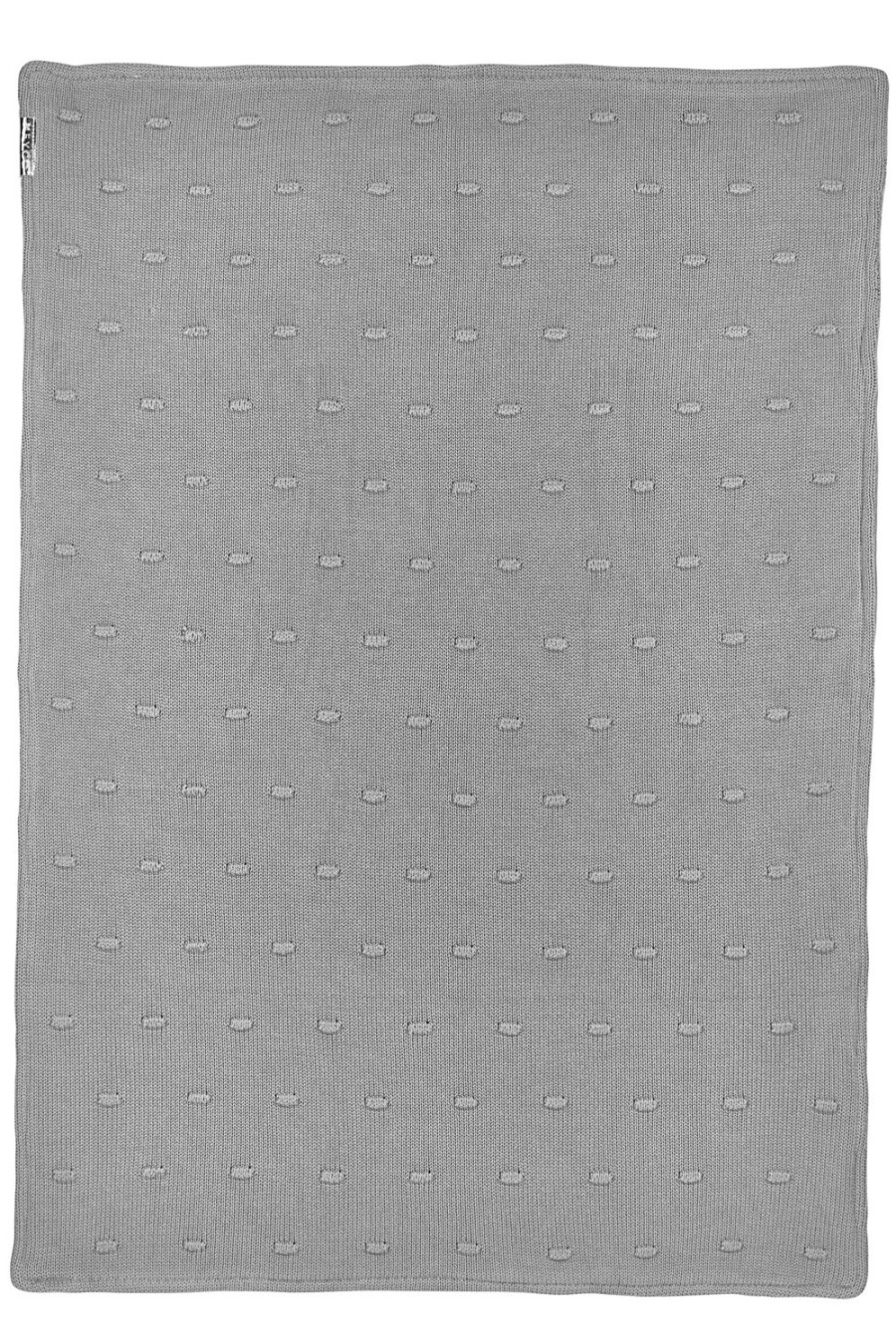 Slapen Meyco Baby | Ledikant Deken Knots Velvet - Grey - 100X150Cm