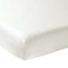 Slapen Meyco Baby | Hoeslaken Twijfelaar Uni - Warm White - 120X200Cm