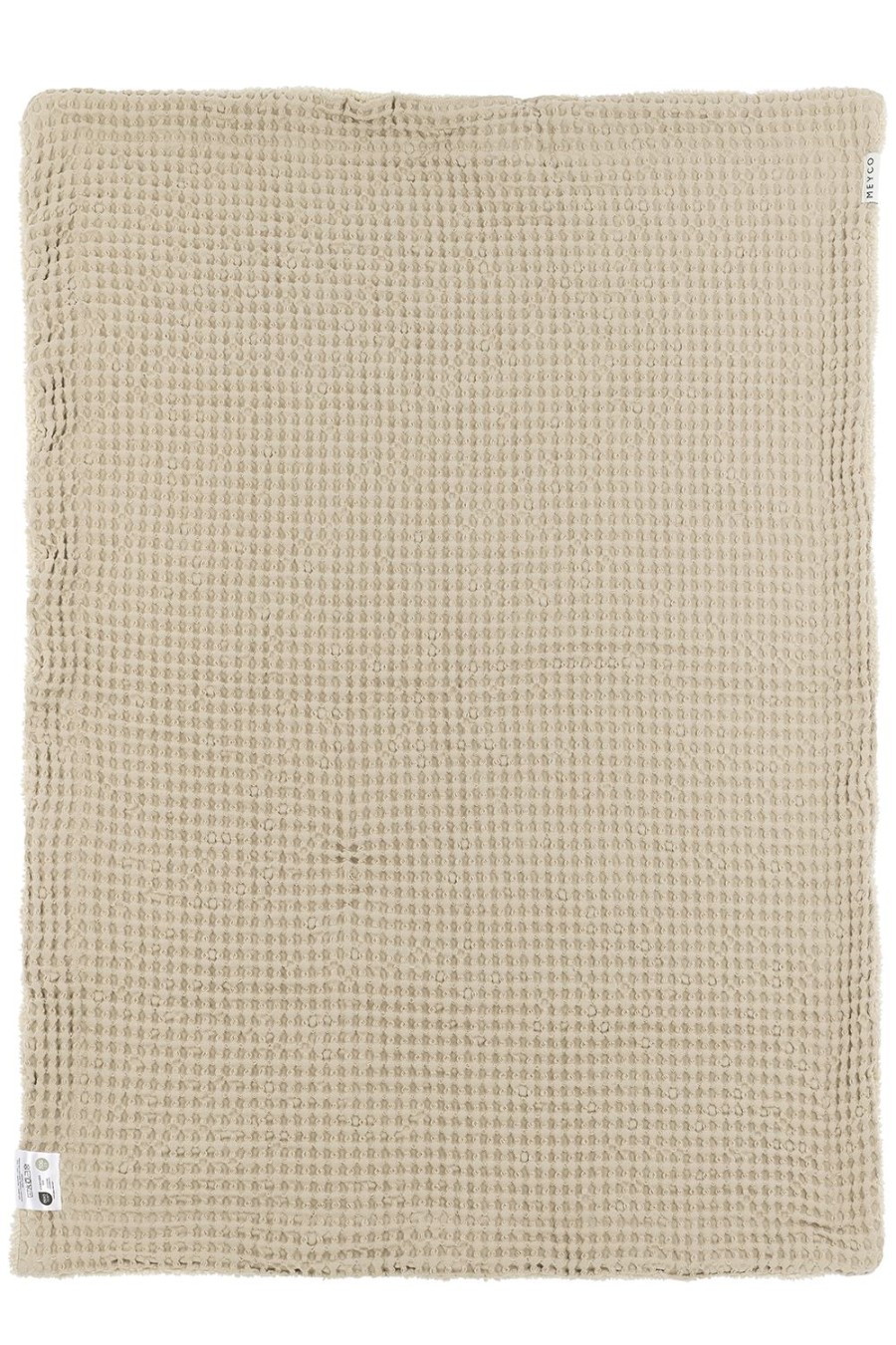 Slapen Meyco Baby | Wiegdeken Wafel Teddy - Sand - 75X100Cm