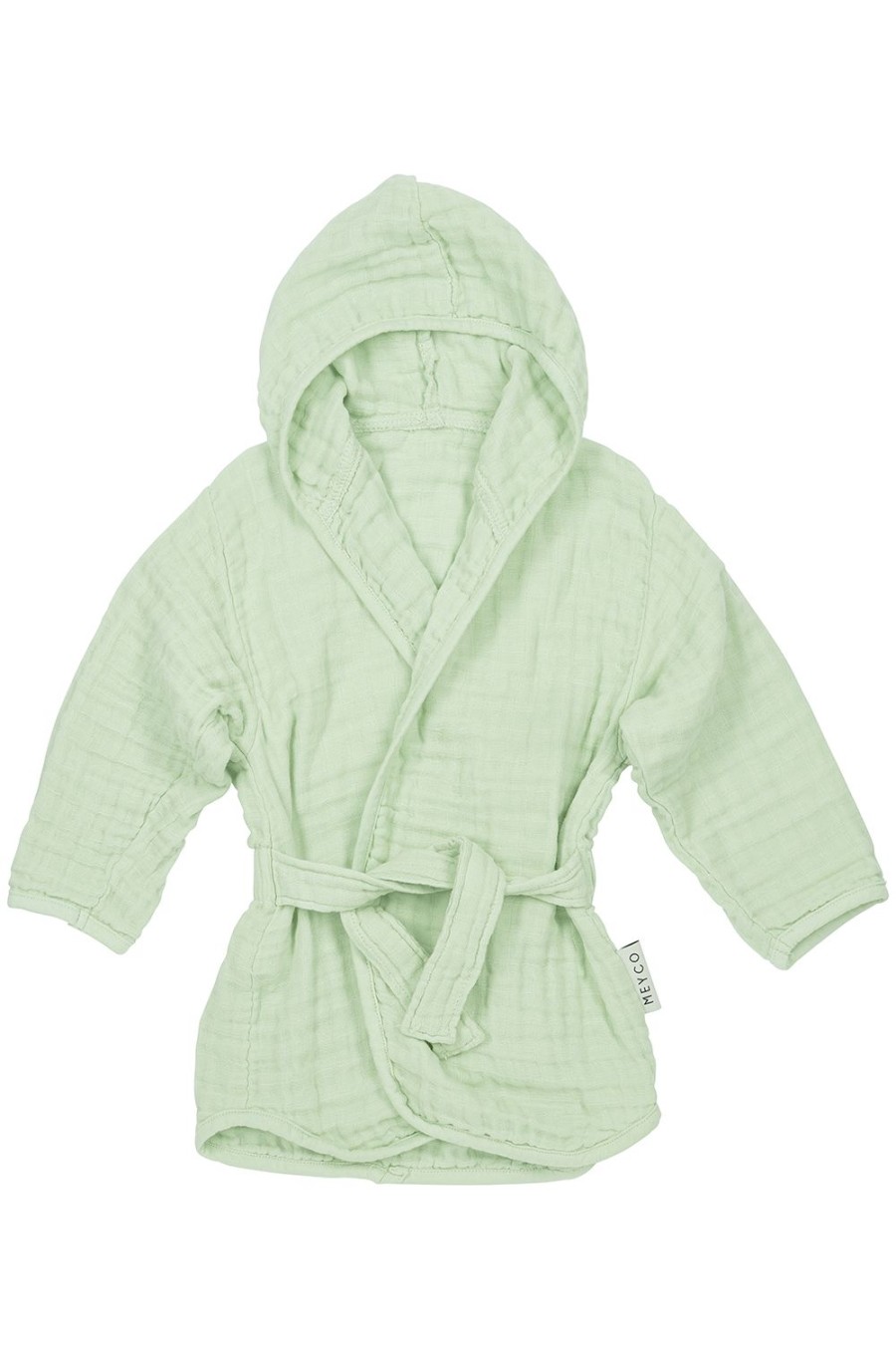 Verzorgen Meyco Baby | Badjas Pre-Washed Hydrofiel Uni - Soft Green - 98/104