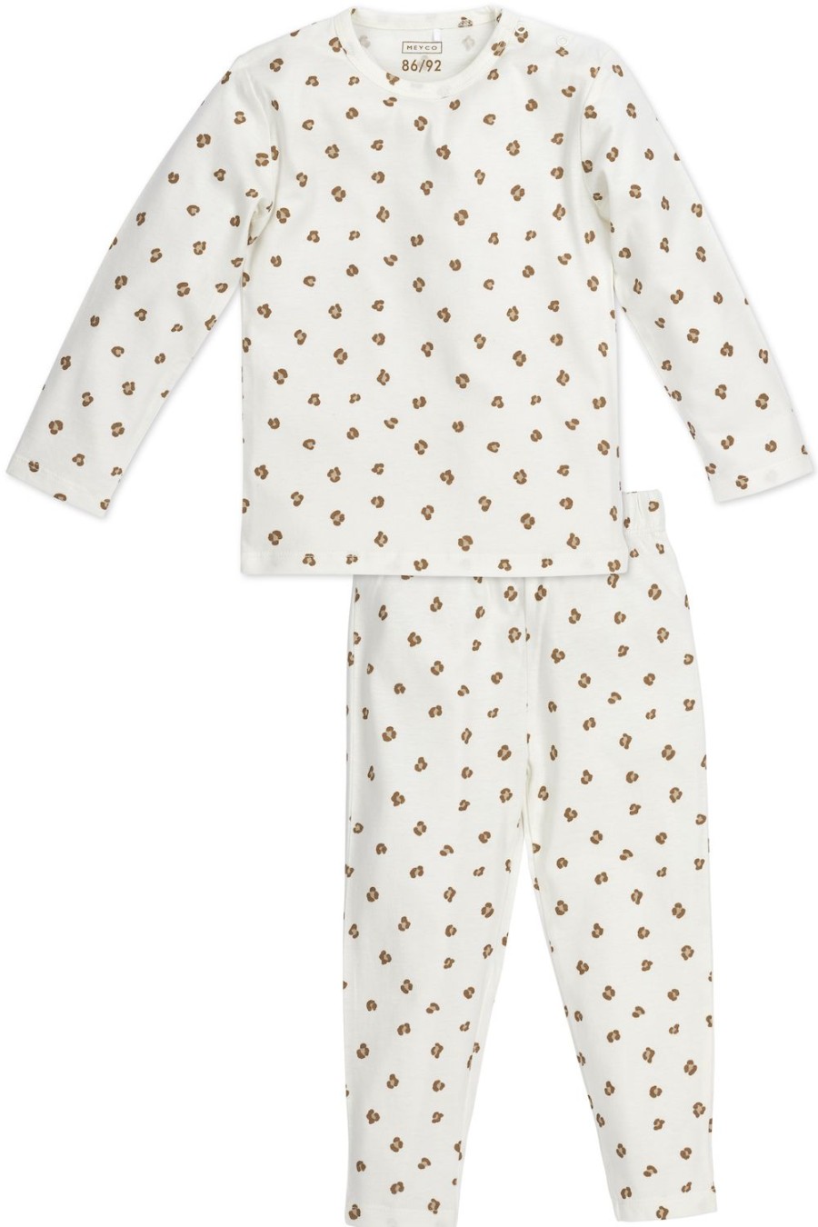 Slapen Meyco Baby | Pyjama Mini Panther - Offwhite - 86/92