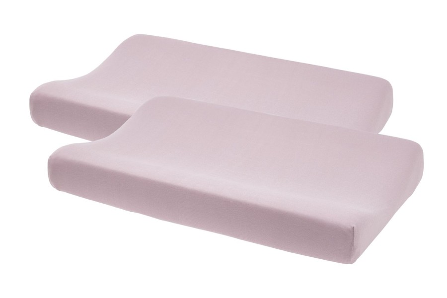 Verzorgen Meyco Baby | Aankleedkussenhoes 2-Pack Uni - Lilac - 50X70Cm