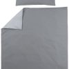 Slapen Meyco Baby | Dekbedovertrek Peuter Uni - Grey/Light Grey - 120X150Cm