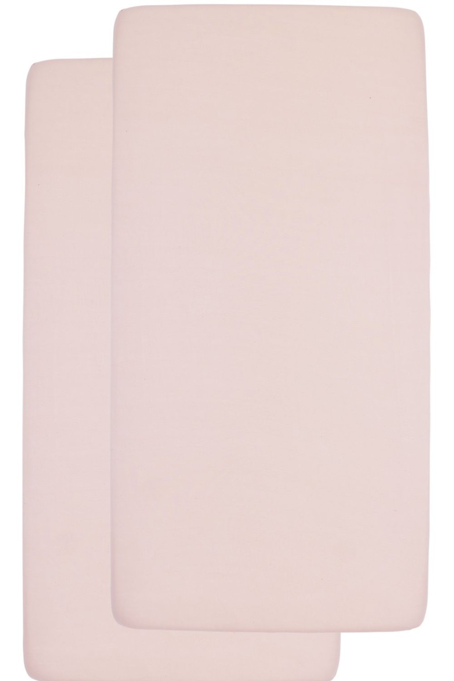 Slapen Meyco Baby | Hoeslaken Wieg 2-Pack Uni - Soft Pink - 40X80/90Cm