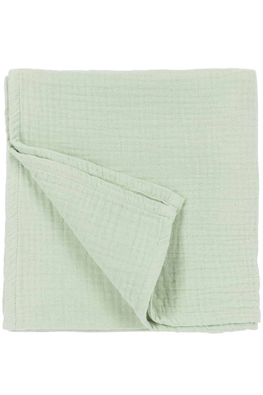 Slapen Meyco Baby | Deken Pre-Washed Hydrofiel Uni - Soft Green - 140X200Cm