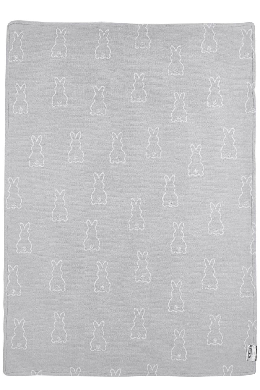 Slapen Meyco Baby | Ledikant Deken Rabbit Velvet - Silver - 100X150Cm