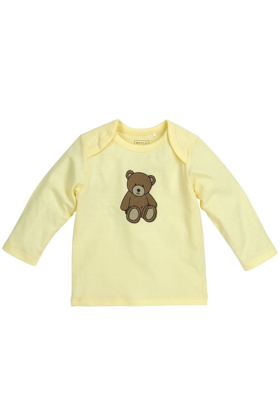 Slapen Meyco Baby | Baby Pyjama 2-Pack Teddy Bear - Soft Yellow - 62/68