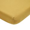 Slapen Meyco Baby | Hoeslaken Eenpersoonsbed Uni - Honey Gold - 80X200Cm