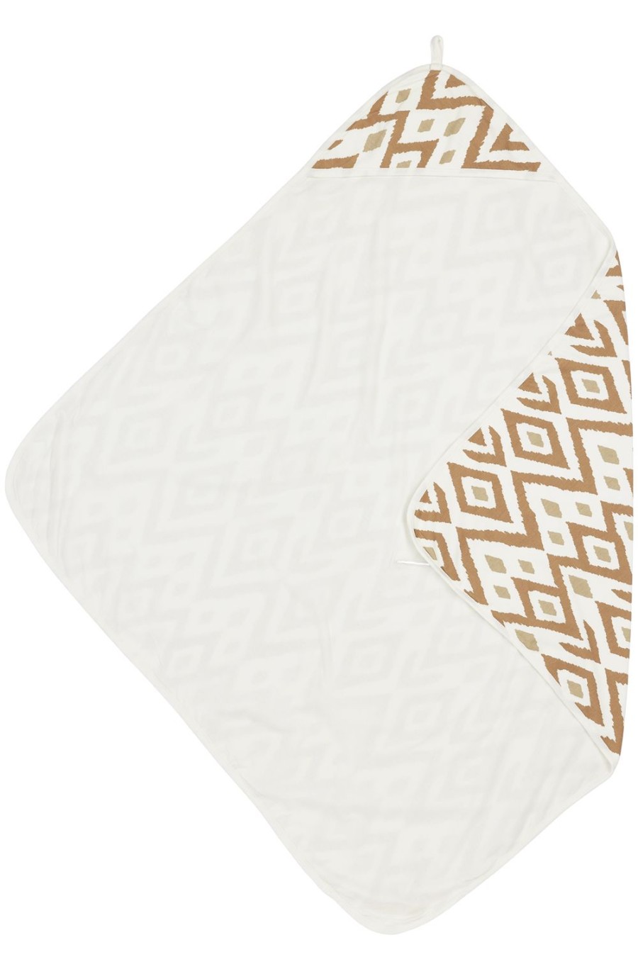 Verzorgen Meyco Baby | Badcape Ikat - Sand - 90X90Cm