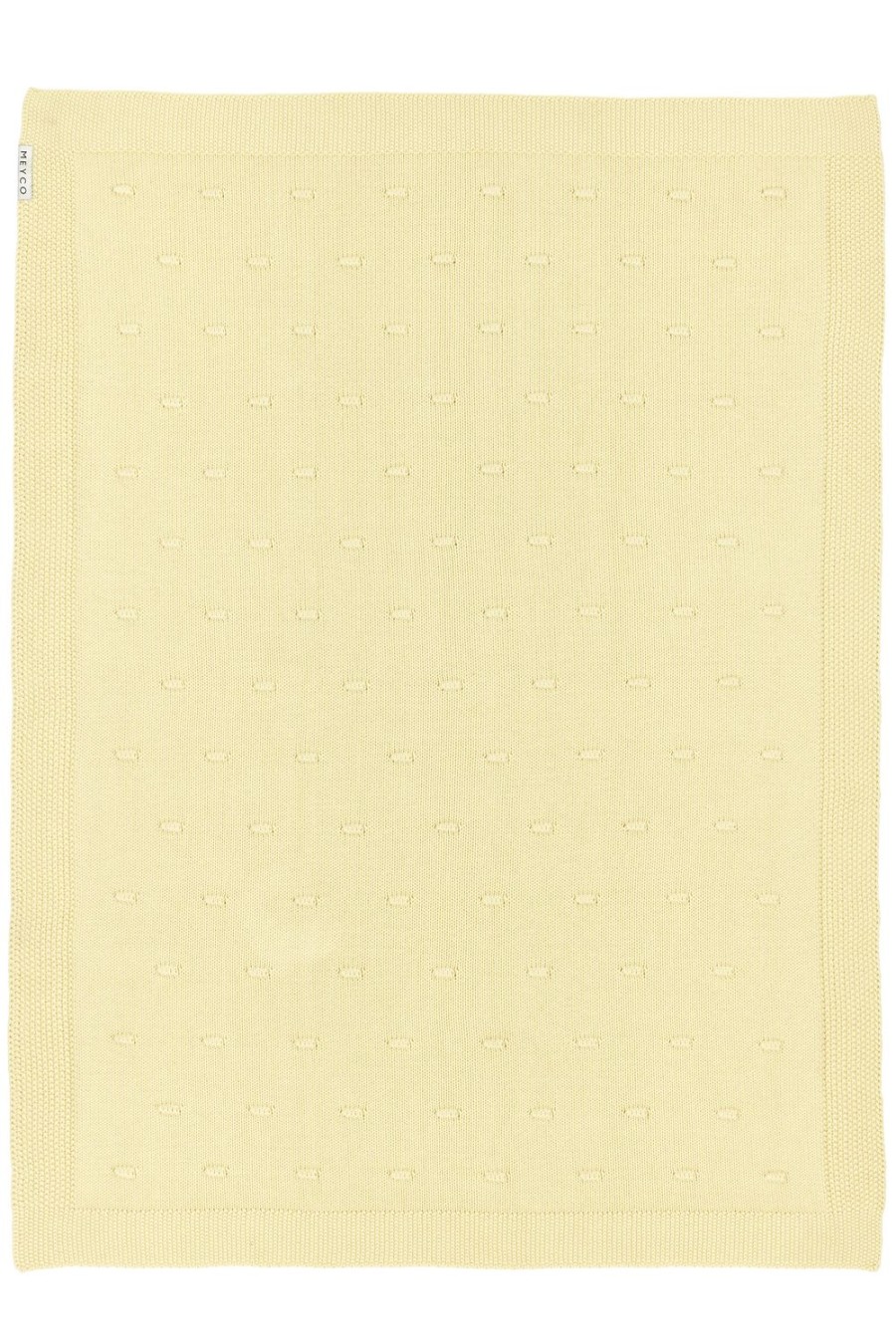 Slapen Meyco Baby | Ledikant Deken Knots - Soft Yellow - 100X150Cm