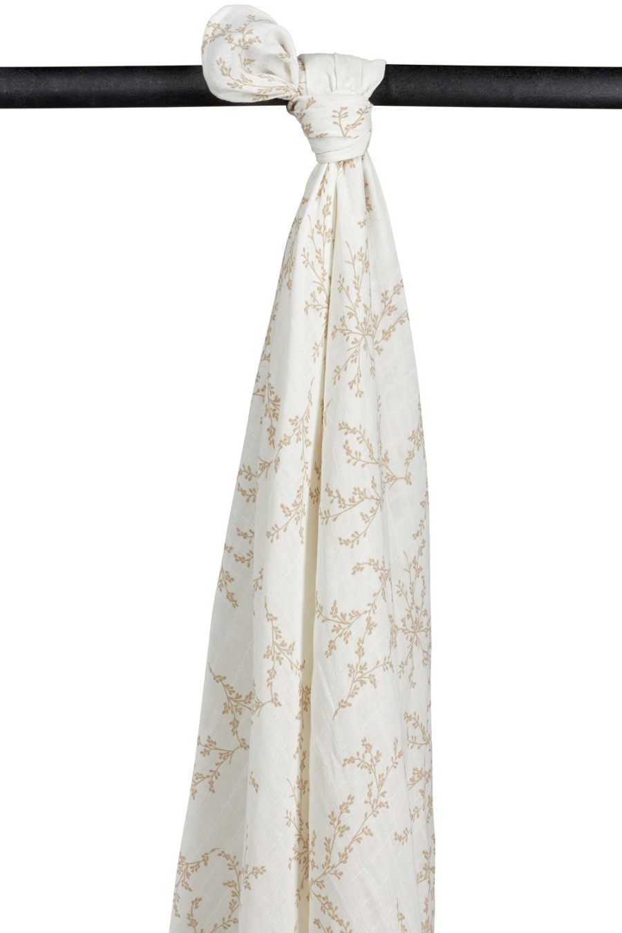 Verzorgen Meyco Baby | Swaddle Xl Hydrofiel Branches - Sand - 140X200Cm