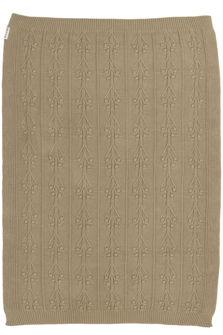 Slapen Meyco Baby | Wiegdeken Romantic Flower - Taupe - 75X100Cm