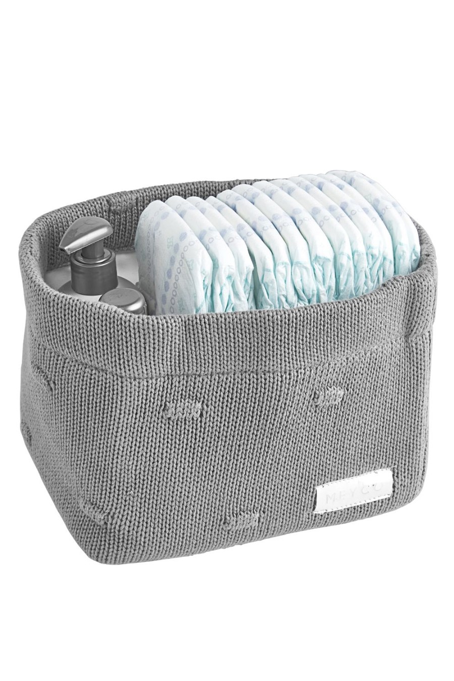 Thuis Meyco Baby | Commodemandje Knots - Grey - Small