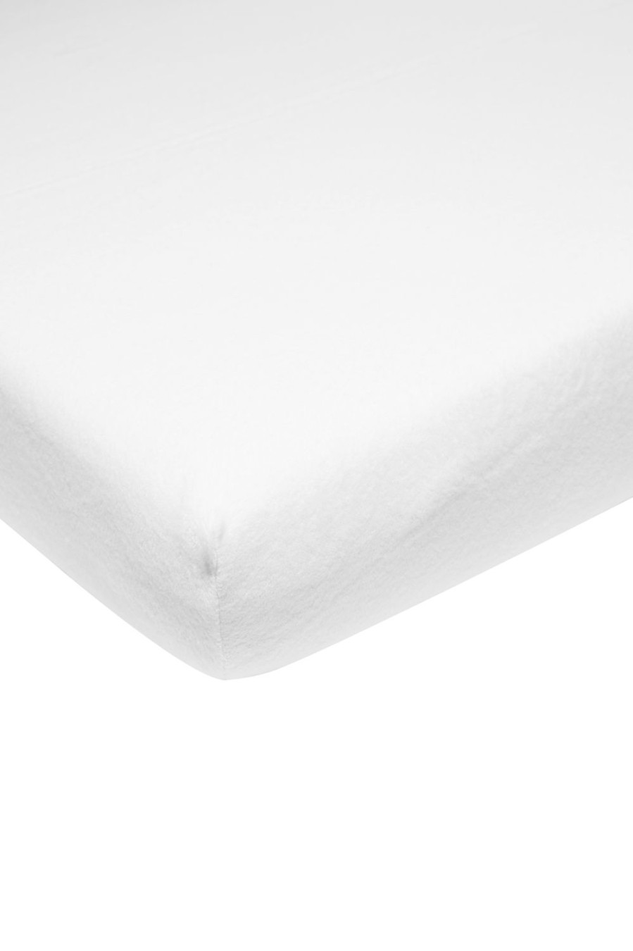 Slapen Meyco Baby | Molton Stretch Hoeslaken Eenpersoonsbed Uni - White - 90X200Cm