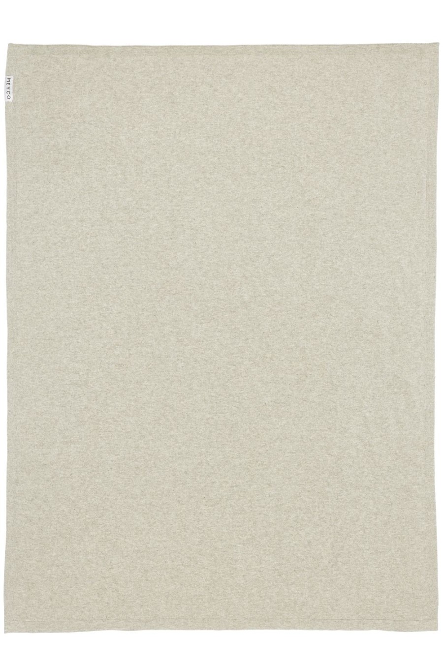 Slapen Meyco Baby | Wiegdeken Knit Basic - Sand Melange - 75X100Cm