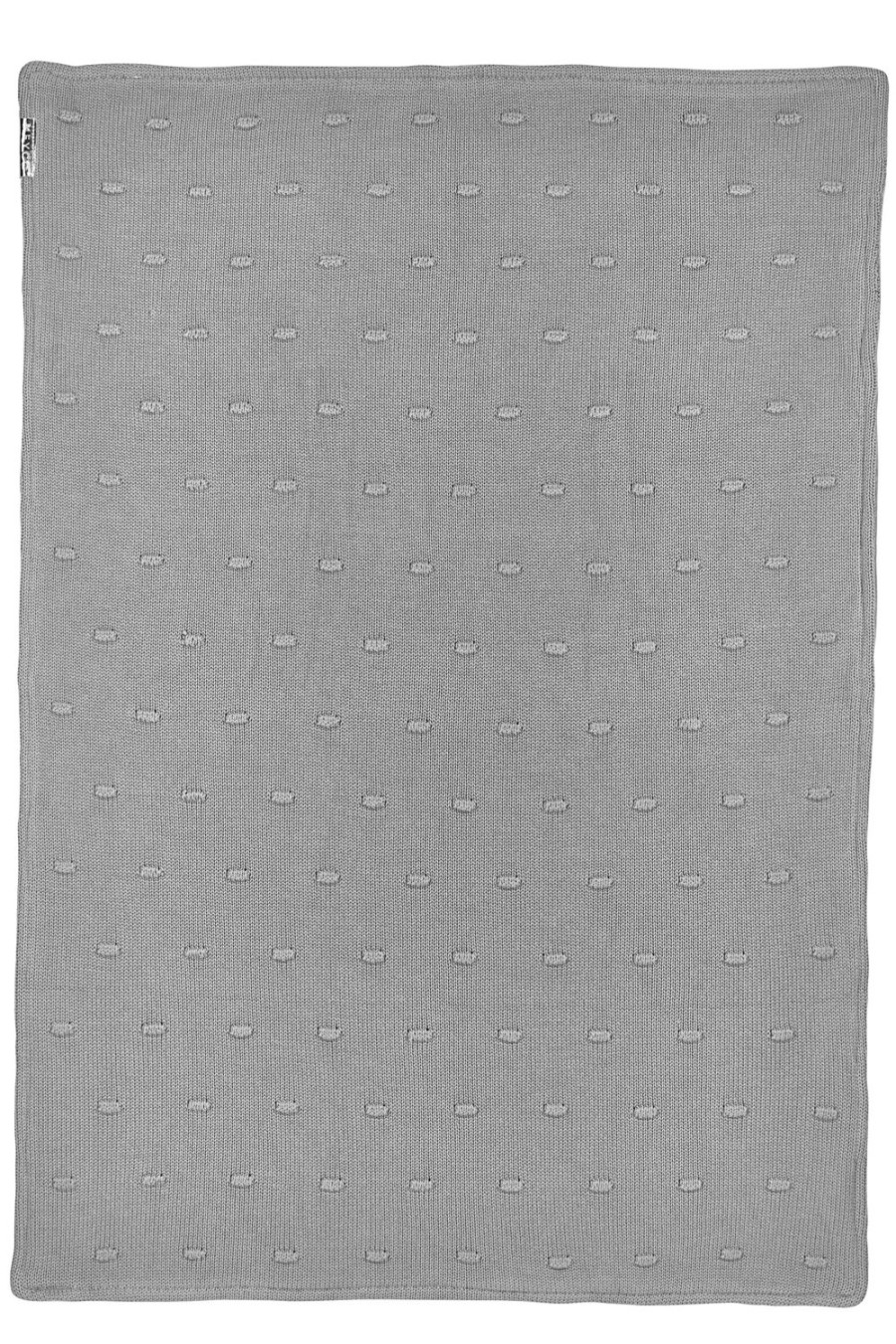 Slapen Meyco Baby | Wiegdeken Knots Velvet - Grey - 75X100Cm