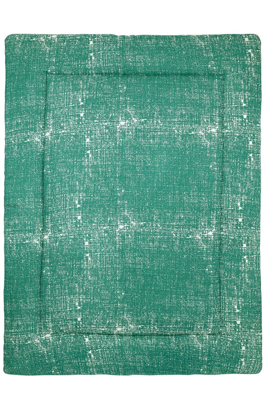 Thuis Meyco Baby | Boxkleed Fine Lines - Emerald Green - 77X97Cm