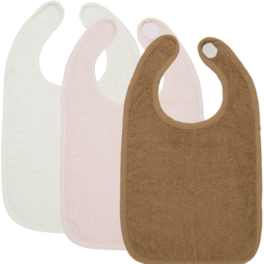 Thuis Meyco Baby | Slab 3-Pack Badstof Uni - Offwhite/Soft Pink/Toffee