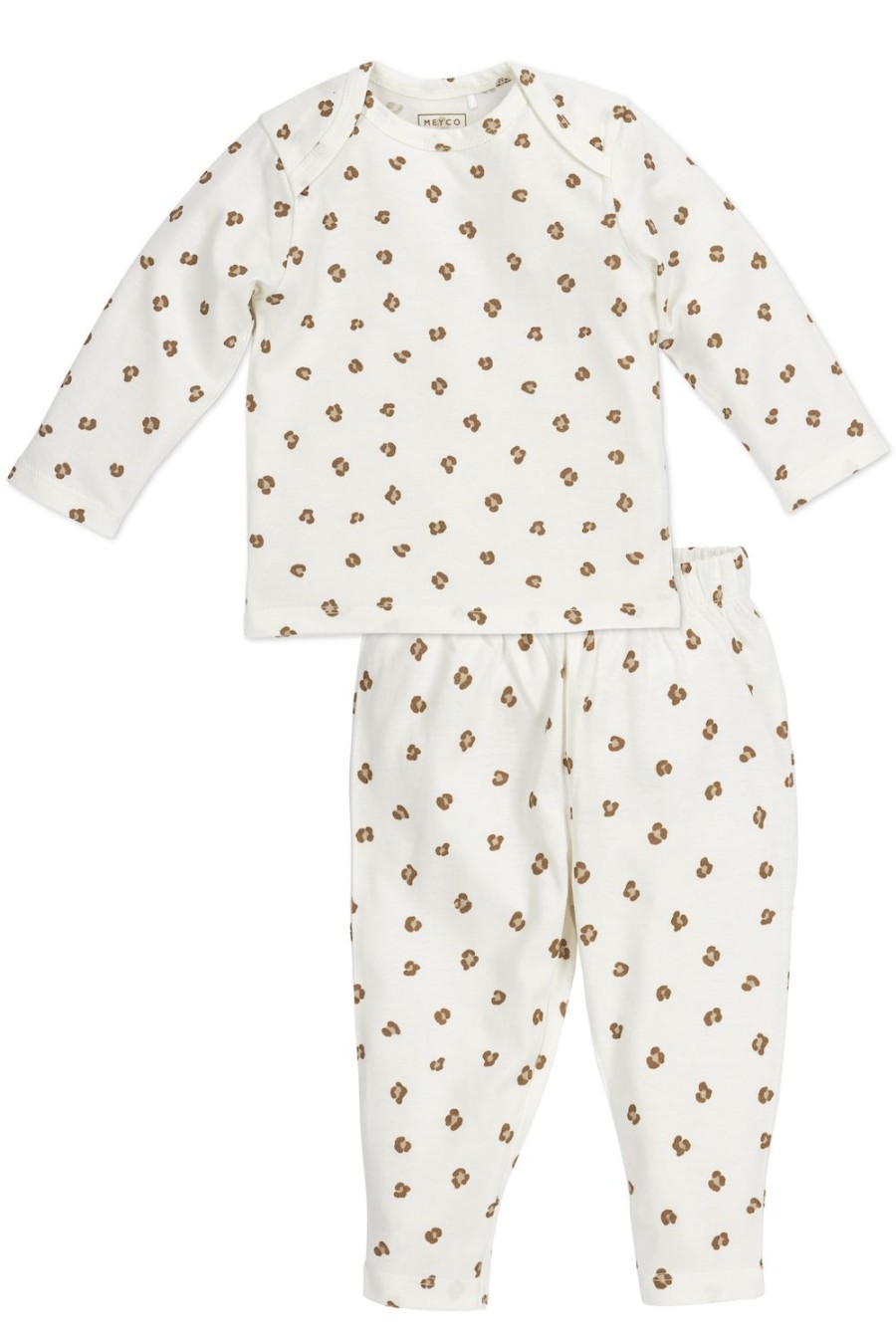 Slapen Meyco Baby | Baby Pyjama Mini Panther - Offwhite - 50/56