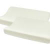 Verzorgen Meyco Baby | Aankleedkussenhoes 2-Pack Badstof Uni - Offwhite - 50X70Cm