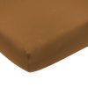 Slapen Meyco Baby | Hoeslaken Eenpersoonsbed Uni - Camel - 90X200Cm