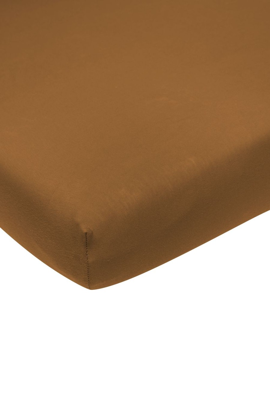 Slapen Meyco Baby | Hoeslaken Eenpersoonsbed Uni - Camel - 90X200Cm