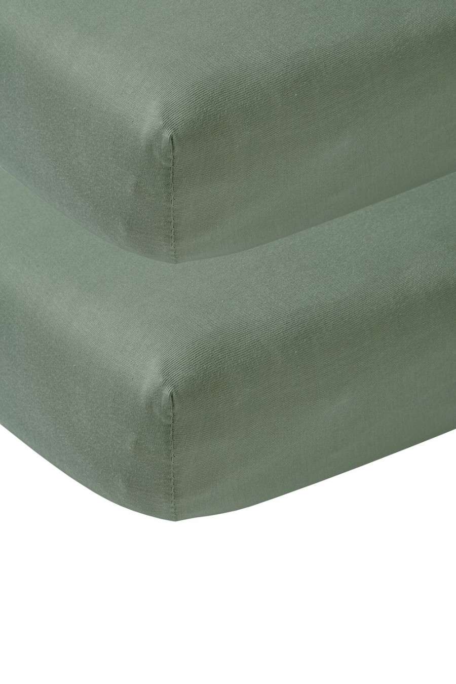 Slapen Meyco Baby | Hoeslaken Co-Sleeper 2-Pack Uni - Forest Green - 50X90Cm