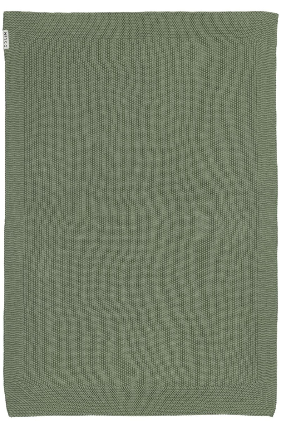 Slapen Meyco Baby | Ledikant Deken Biologisch Mini Relief - Forest Green - 100X150Cm