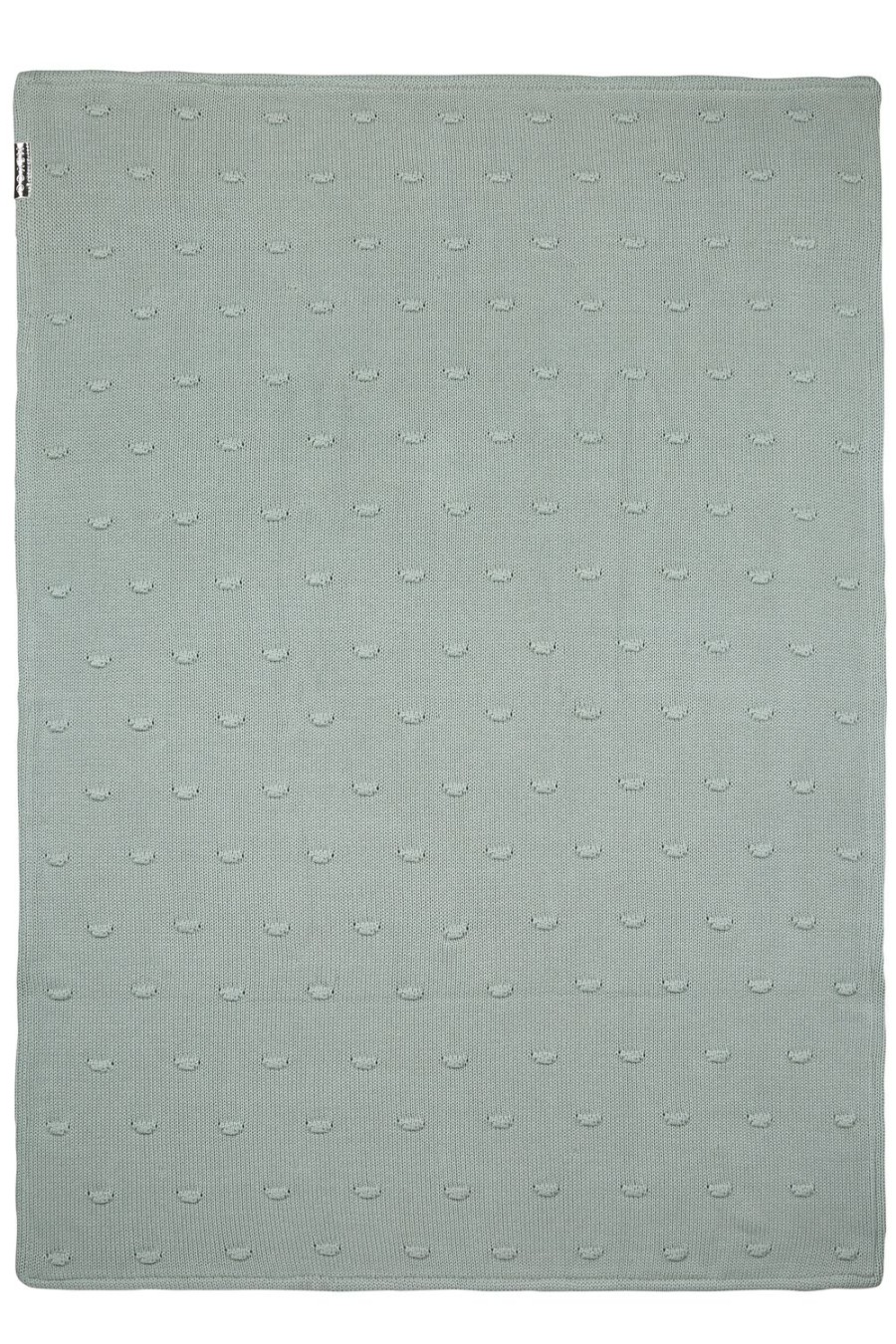 Slapen Meyco Baby | Ledikant Deken Knots Velvet - Stone Green - 100X150Cm