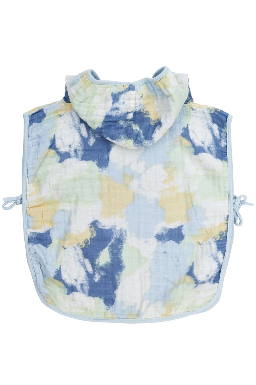 Verzorgen Meyco Baby | Badponcho Pre-Washed Hydrofiel Tie-Dye - Light Blue - 1-3 Jaar