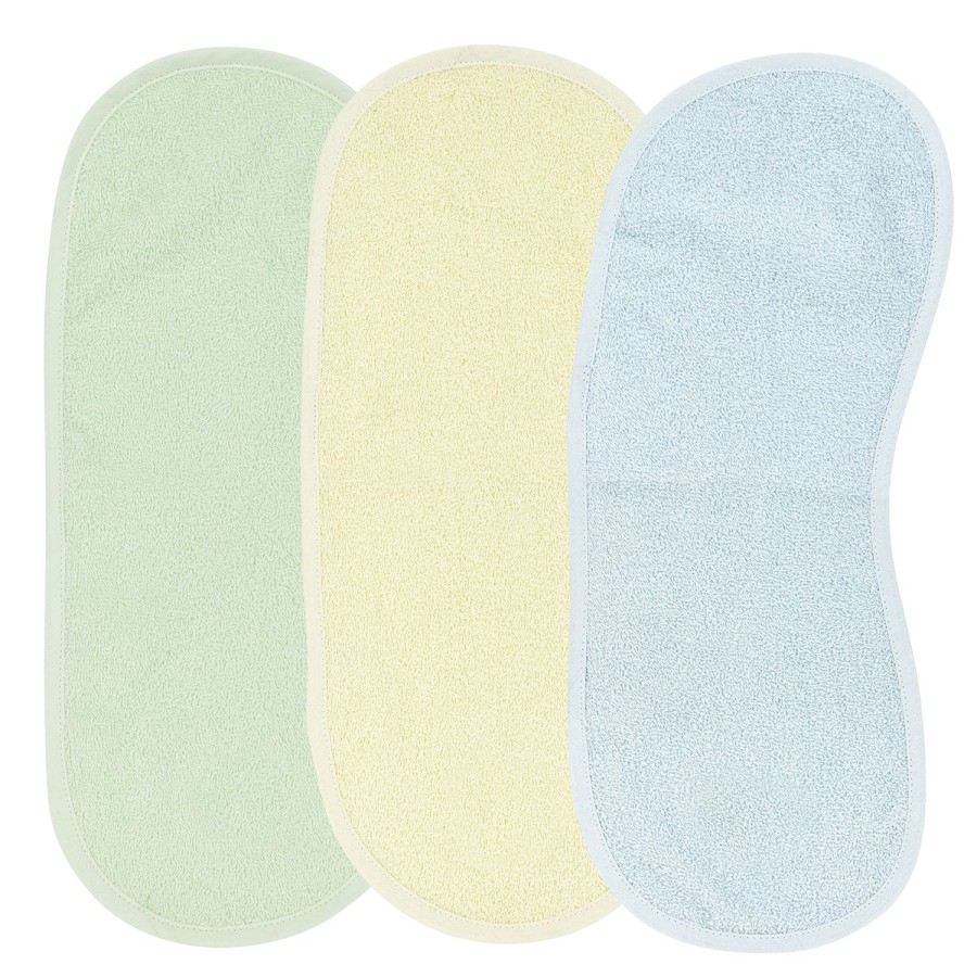 Verzorgen Meyco Baby | Spuugdoek 3-Pack Badstof Uni - Soft Mint/Soft Yellow/Light Blue - 53X20Cm