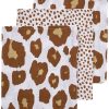 Verzorgen Meyco Baby | Washandjes 3-Pack Hydrofiel Cheetah/Panter - Camel - 20X17Cm