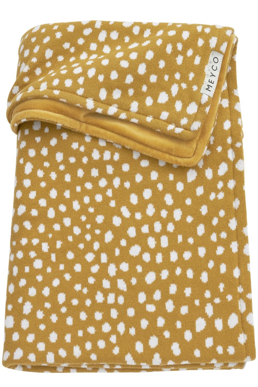 Slapen Meyco Baby | Wiegdeken Cheetah Velvet - Honey Gold - 75X100Cm