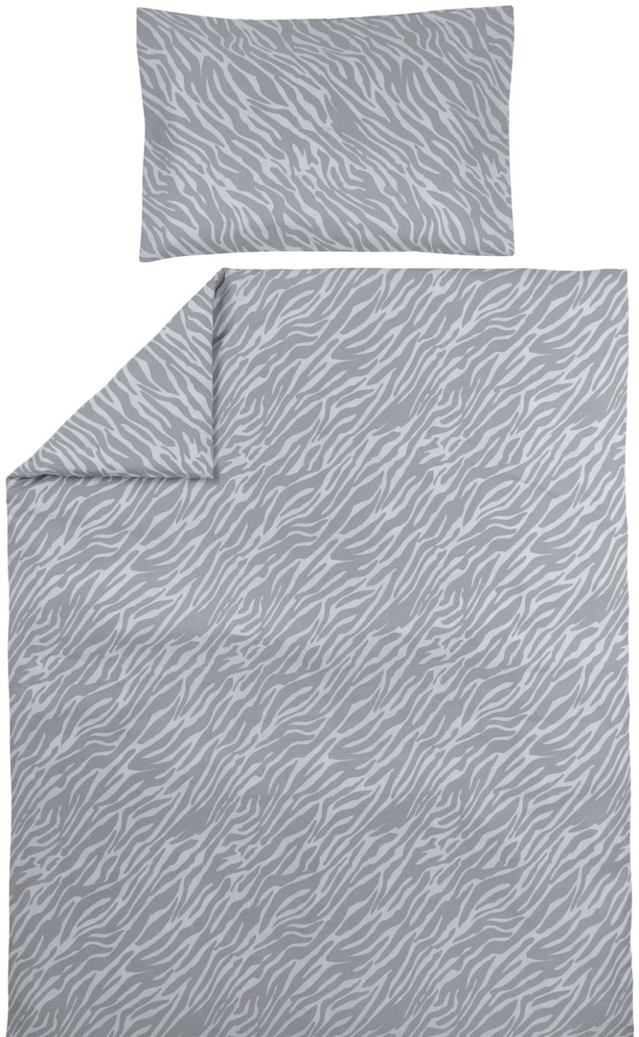 Slapen Meyco Baby | Dekbedovertrek Peuter Zebra - Grey - 120X150Cm