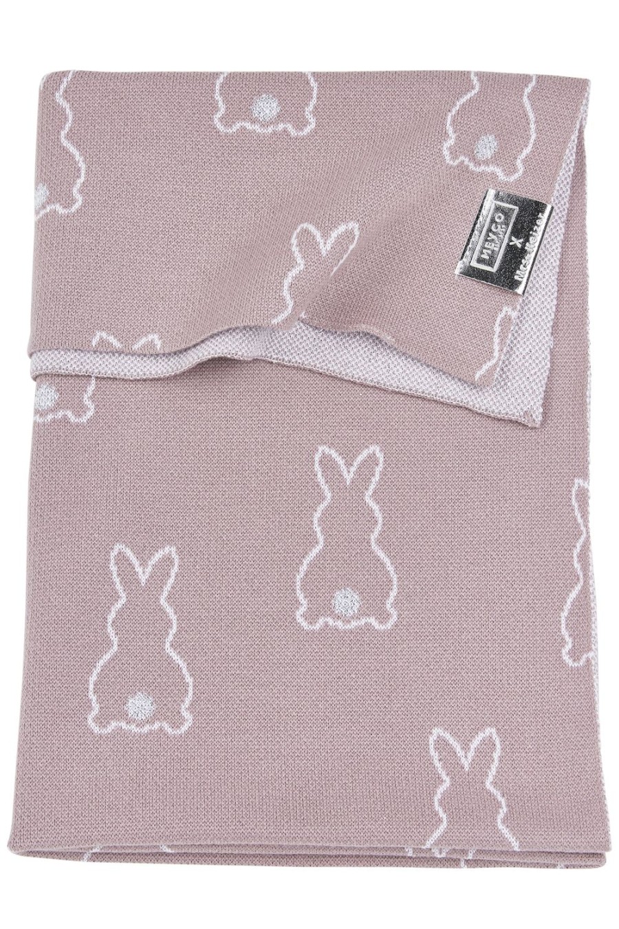 Slapen Meyco Baby | Wiegdeken Rabbit - Lilac - 75X100Cm