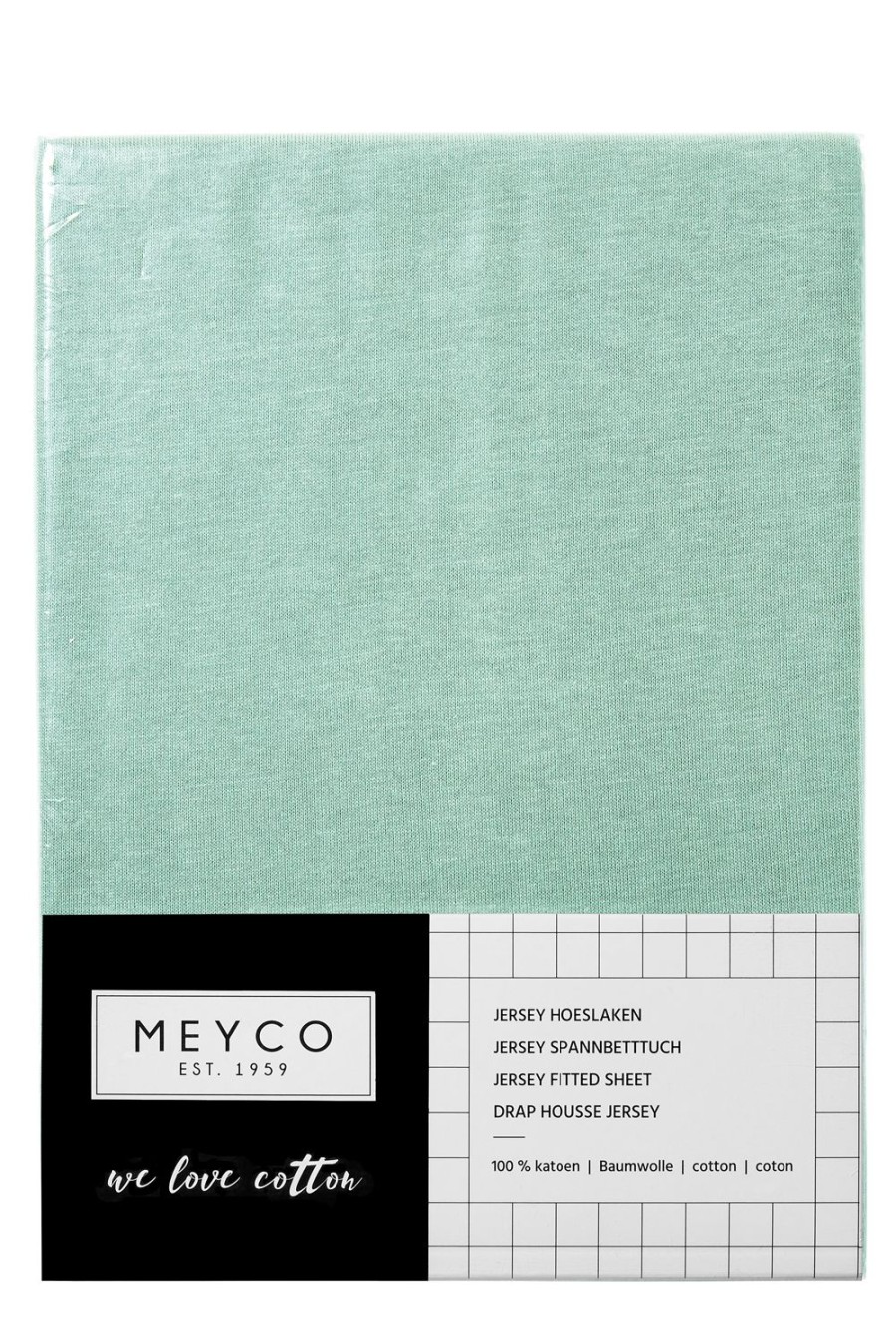 Slapen Meyco Baby | Hoeslaken Wieg Uni - New Mint - 40X80/90Cm