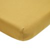 Slapen Meyco Baby | Hoeslaken Eenpersoonsbed Uni - Honey Gold - 80X210/220Cm