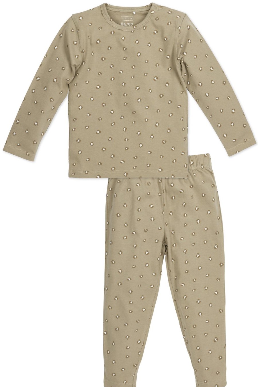 Slapen Meyco Baby | Pyjama Mini Panther - Sand - 110/116