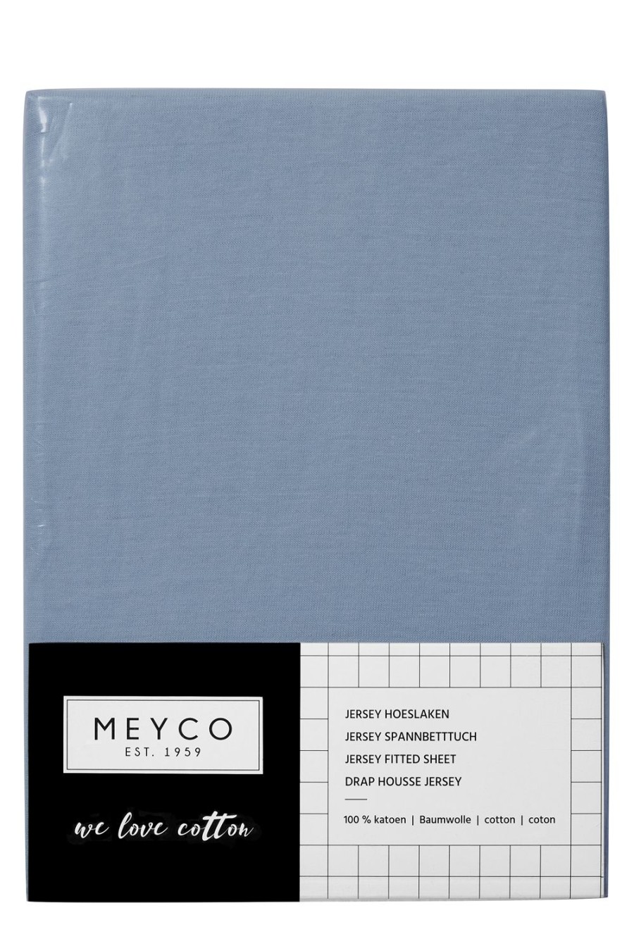 Slapen Meyco Baby | Hoeslaken Wieg Uni - Jeans - 40X80/90Cm