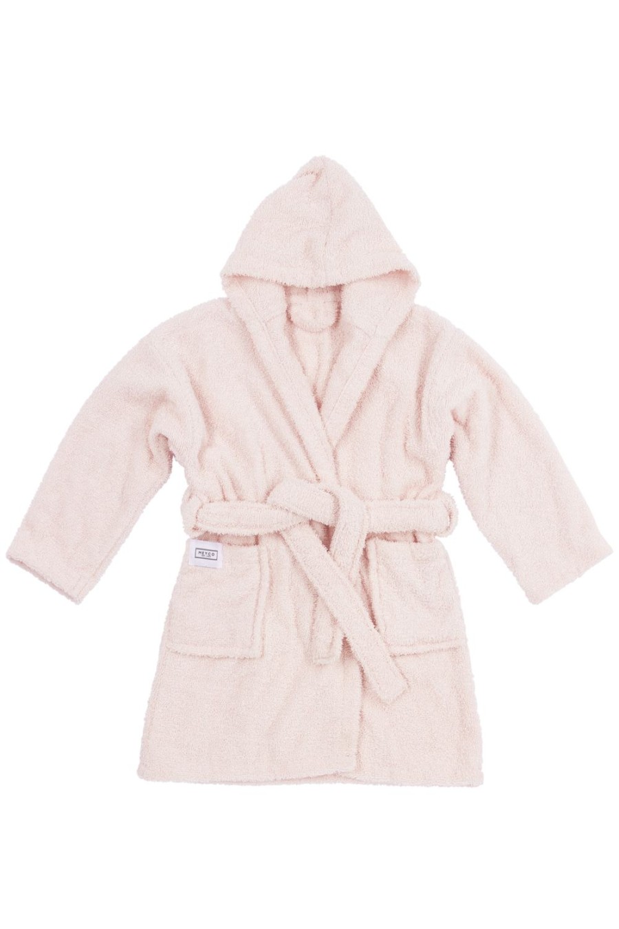 Verzorgen Meyco Baby | Badjas Badstof Uni - Soft Pink - 86/92