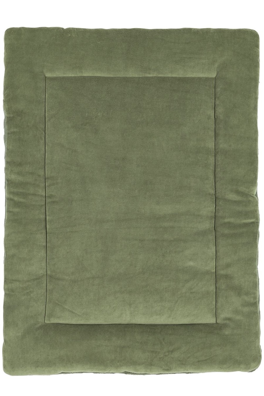 Thuis Meyco Baby | Boxkleed Biologisch Diamond - Forest Green - 77X97Cm