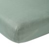 Thuis Meyco Baby | Hoeslaken Boxmatras Uni - Stone Green - 75X95Cm