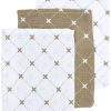 Verzorgen Meyco Baby | Washandjes 3-Pack Hydrofiel Louis - Taupe - 20X17Cm