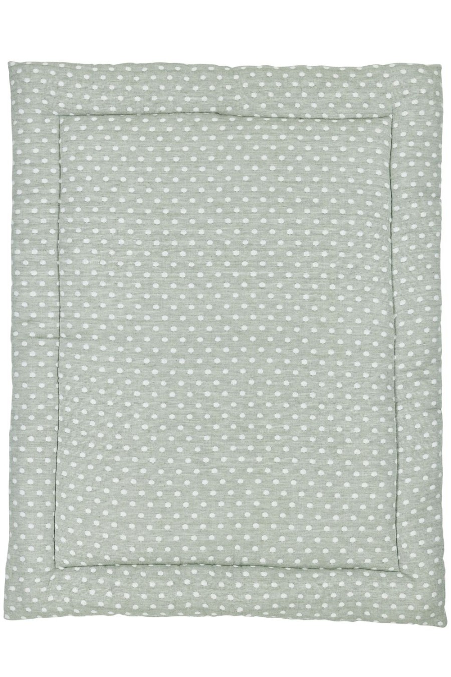 Thuis Meyco Baby | Boxkleed Little Dots - Forest Green - 80X100Cm