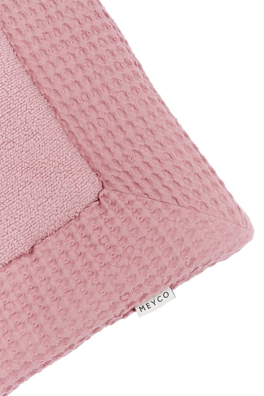 Thuis Meyco Baby | Boxkleed Wafel Teddy - Old Pink - 80X100Cm