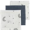 Verzorgen Meyco Baby | Monddoekjes 3-Pack Hydrofiel Moon - Indigo - 30X30Cm