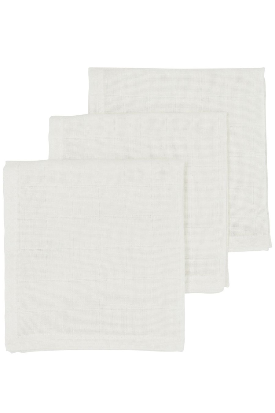 Verzorgen Meyco Baby | Monddoekjes 3-Pack Hydrofiel Uni - Offwhite - 30X30Cm