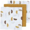 Verzorgen Meyco Baby | Hydrofiele Doeken 3-Pack Shapes - Honey Gold - 70X70Cm