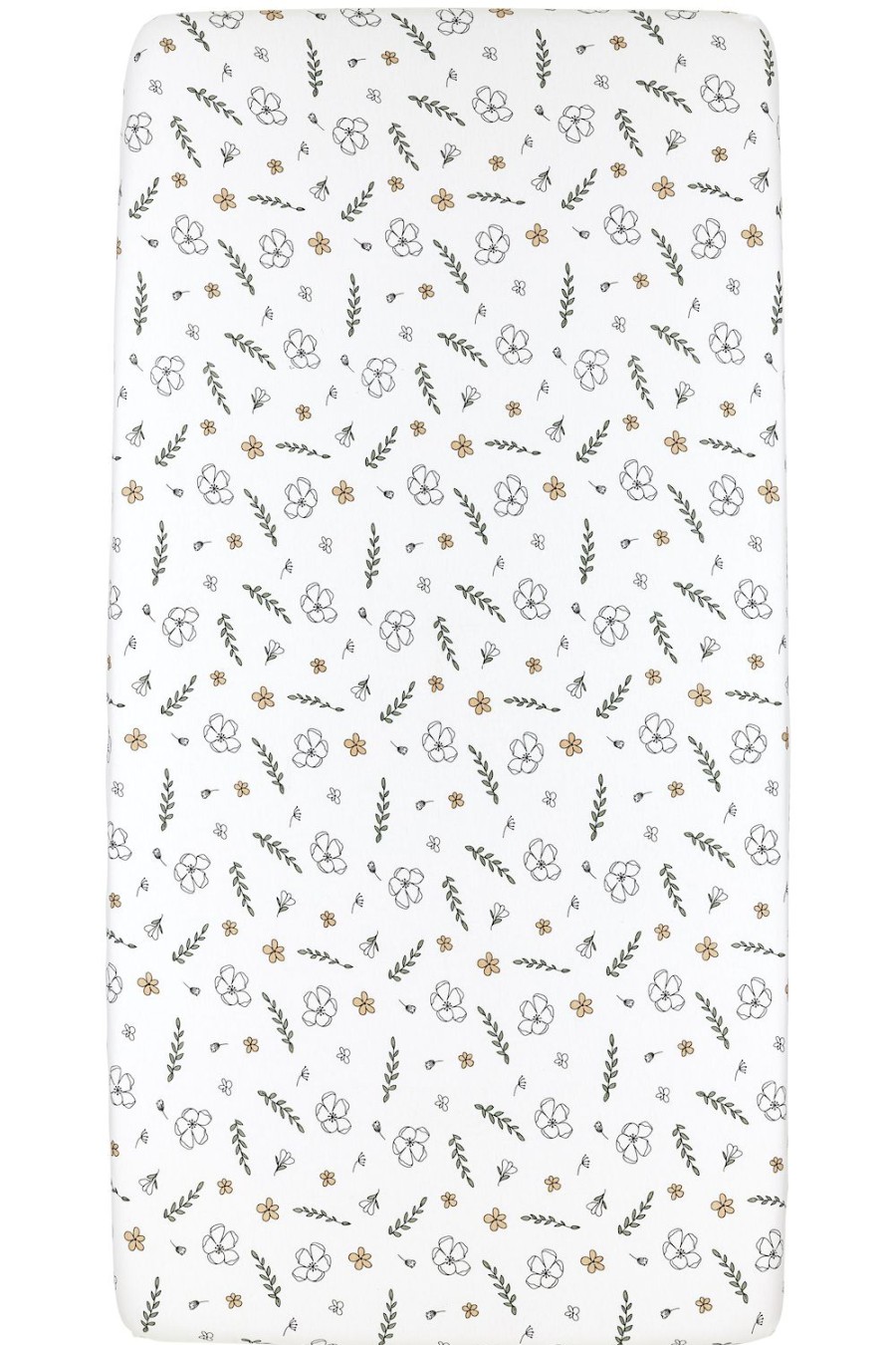 Slapen Meyco Baby | Hoeslaken Wieg Floral - Multicolour - 40X80/90Cm