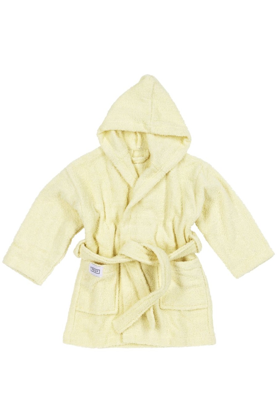 Verzorgen Meyco Baby | Badjas Badstof Uni - Soft Yellow - 86/92